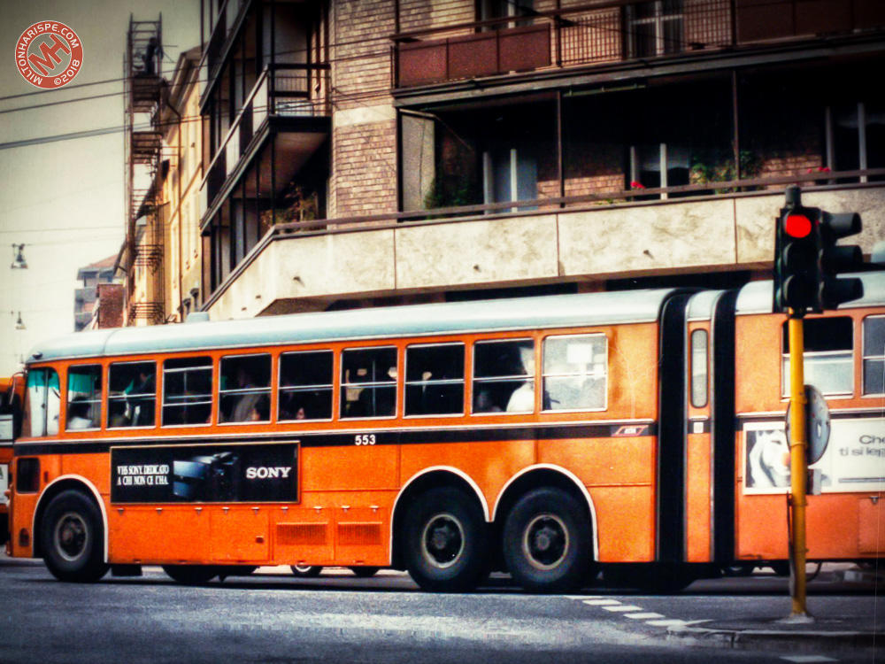 Trolley  Bus, Milan, Italy